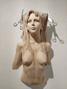 Leo Ferdinando Demetz Rapunzel Lindenholz, Farbe Höhe 64 cm
