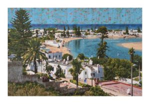 Ralph-J. Petschat Küste Acryl, Pigmenttinte, Papier auf Leinwand 100 x 150 cm Unikat