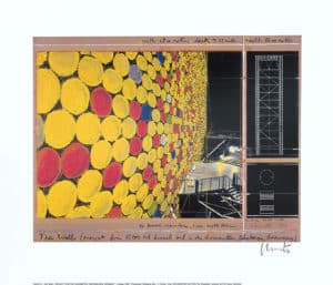 Christo The Wall Nr. IV, 1999 Digital-Lithographie signiert