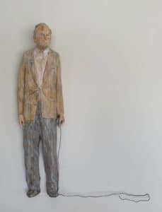 Leo Ferdinando Demetz Mein letzter Freund Lindenholz Höhe ca. 72 cm Unikat