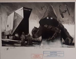 Robert Bailey Don´t see them coming Bleistiftzeichnung 38 x 44,5 cm Unikat