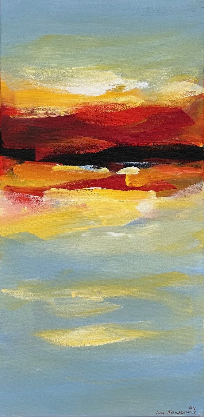 Puck Steinbrecher Acryl auf Leinwand 60 x 30 cm Unikat