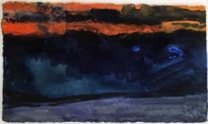 Klaus Fußmann Ostsee Gouache