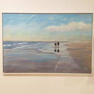 Werner Heinze Strand Öl auf Leinwand