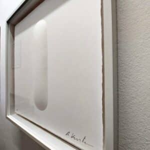 Ralph Kerstner Zero Prägegrafik, Büttenpapier artist proof mit Rahmen 55 x 55 cm