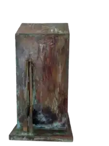 Basilius Kleinhans Haus am See Bronze 68 x 35 x 30 cm Unikat