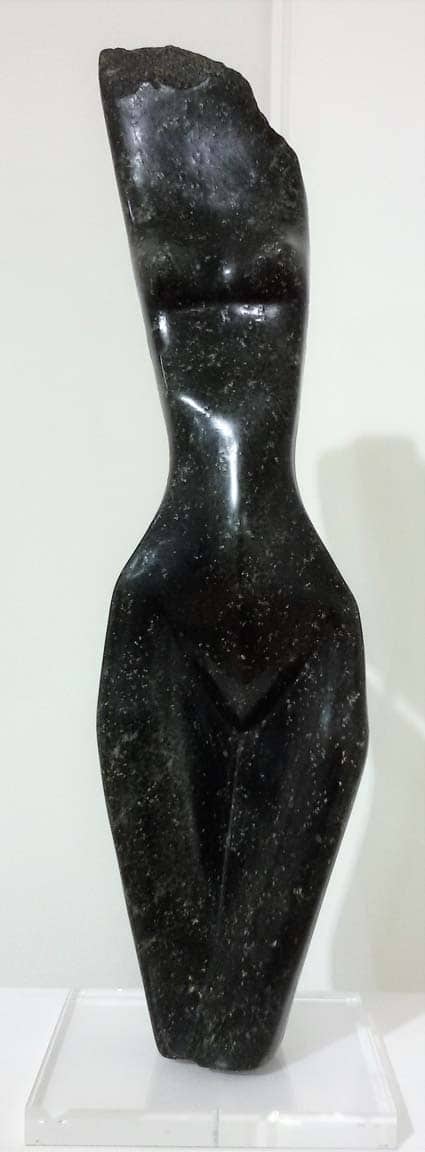 Wellington Karuru Torso Skulptur aus Serpentin Höhe 62 cm