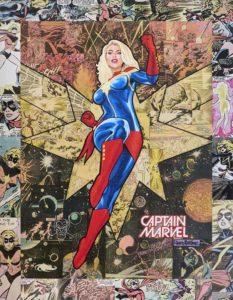 Randy Martinez Legacy: Captain Marvel Fine Art Print/Leinwand ca. 71 x 55 cm Auflage 50 Exemplare