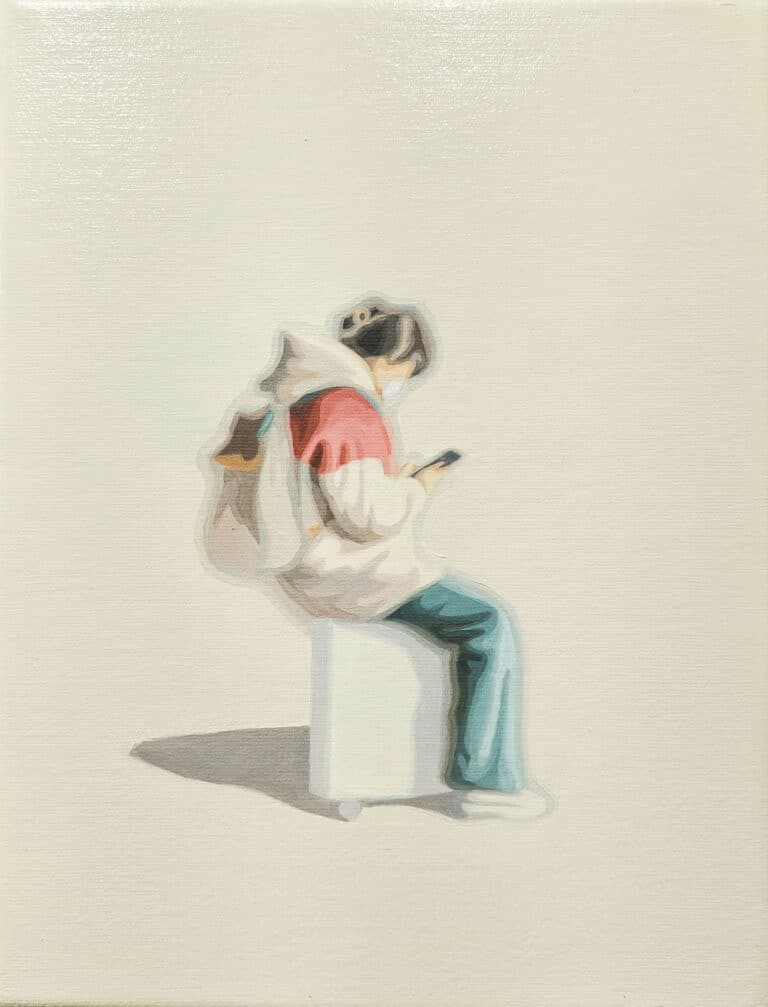 Sun Yun Park Peoplescape, Nr. 49 Öl/Leinwand 24 x 18 cm Unikat