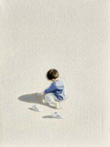 Sun Yun Park Nr. 51 Öl auf Leinwand 24 x 18 cm Unikat