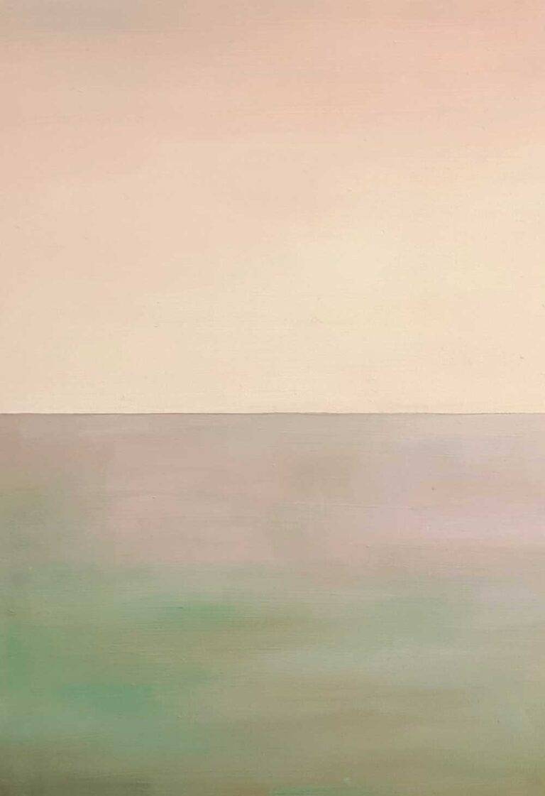 Sun Yun Park ohne Titel Öl auf Leinwand 24 x 18 cm Unikat