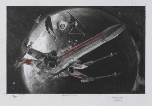 Robert Bailey Vaders Vengeance Zeichnung, RB 582 Medium Unikat