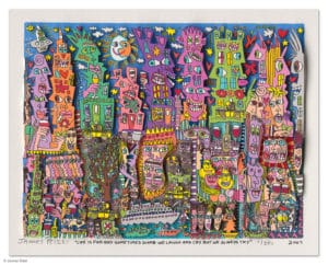 James Rizzi Life Is Fun And Sometimes Dumb mit Passepartout Auflage 350 Ex. handsigniert 40 x 50 cm