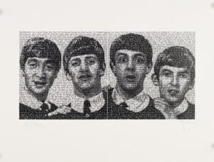 SAXA Beatles Fine Art Print 30 x 40 cm signiert und nummeriert Auflage 500 Ex.