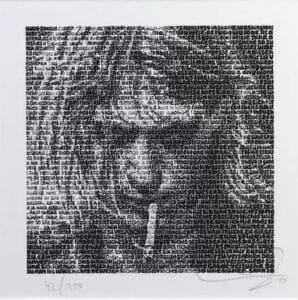 SAXA Kurt Cobain Fine Art Print 20 x 20 cm/60 x 60 cm signiert und nummeriert