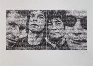 SAXA Rolling Stones Fine Art Print 50 x 70 cm signiert und nummeriert