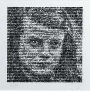 SAXA Sophie Scholl Fine Art Print 20 x 20 cm signiert und nummeriert