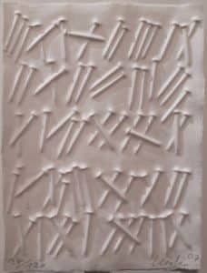 Günther Uecker Extrablatt 2007 ca. 31 x 23 cm Auflage 120 Exemplare