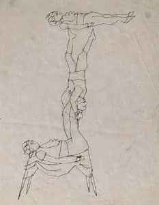 Andy Warhol Human Tower Tusche/Papier