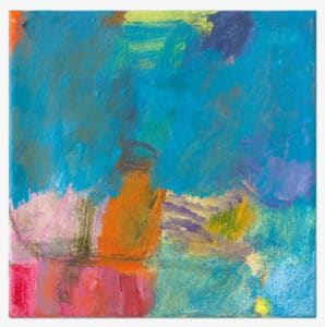 Petra Amerell, Ohne Titel (11-22), Pigmente und Binder/Leinwand, 30 x 30 cm, Unikat