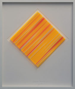 Klaus Joas, Diagonale Struktur C, 2022, Lichtverstärkendes Acrylglas, 58,5 x 68,5 cm, Unikat