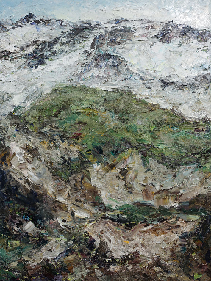 Rudi Weiss Landschaft, 7-22 Öl auf Leinwand 80 X 60 cm Unikat