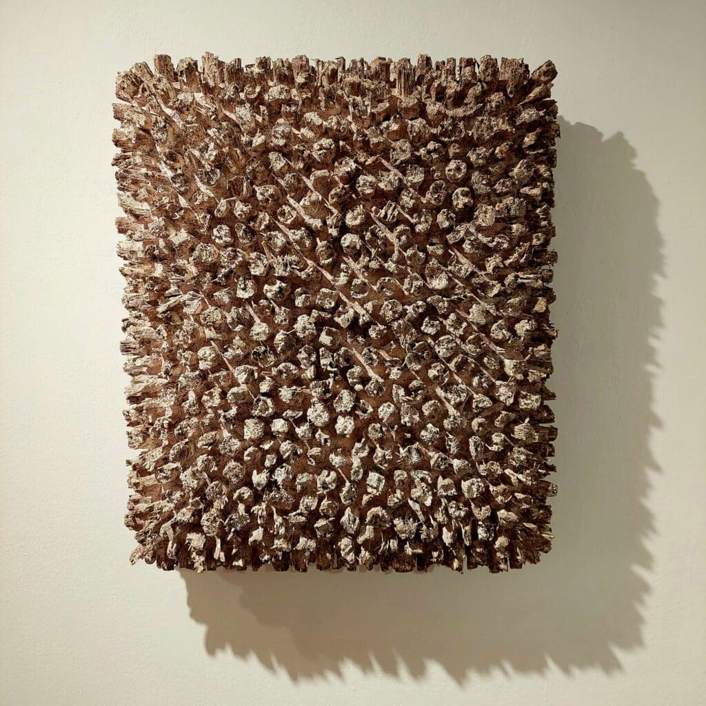 Willi Siber Wandobjekt, 2001 Holz 70 x 60 cm