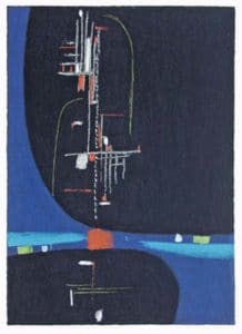 Max Ackermann An die Freude , 1956 Siebdruck auf Bütten 49,1 x 35,2 cm signiert