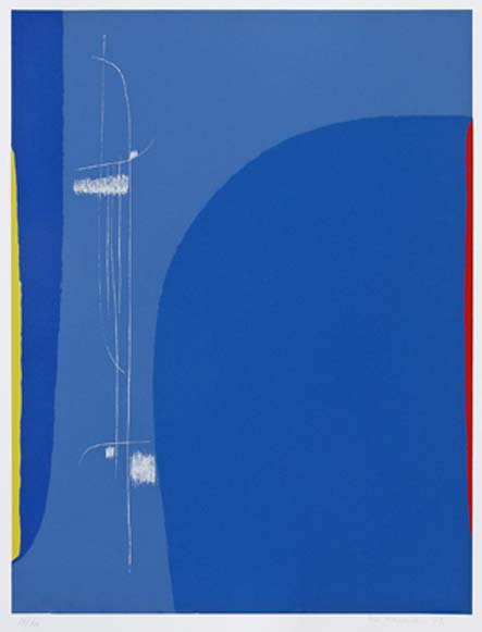 Max Ackermann Ohne Titel, 1962 Siebdruck auf glattem Karton 65,4 x 49,8 cm signiert