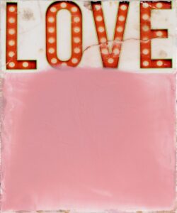 Jörg Döring Love Lights Mischtechnik/Leinwand 30 x 25 cm Auflage 99 Exemplare
