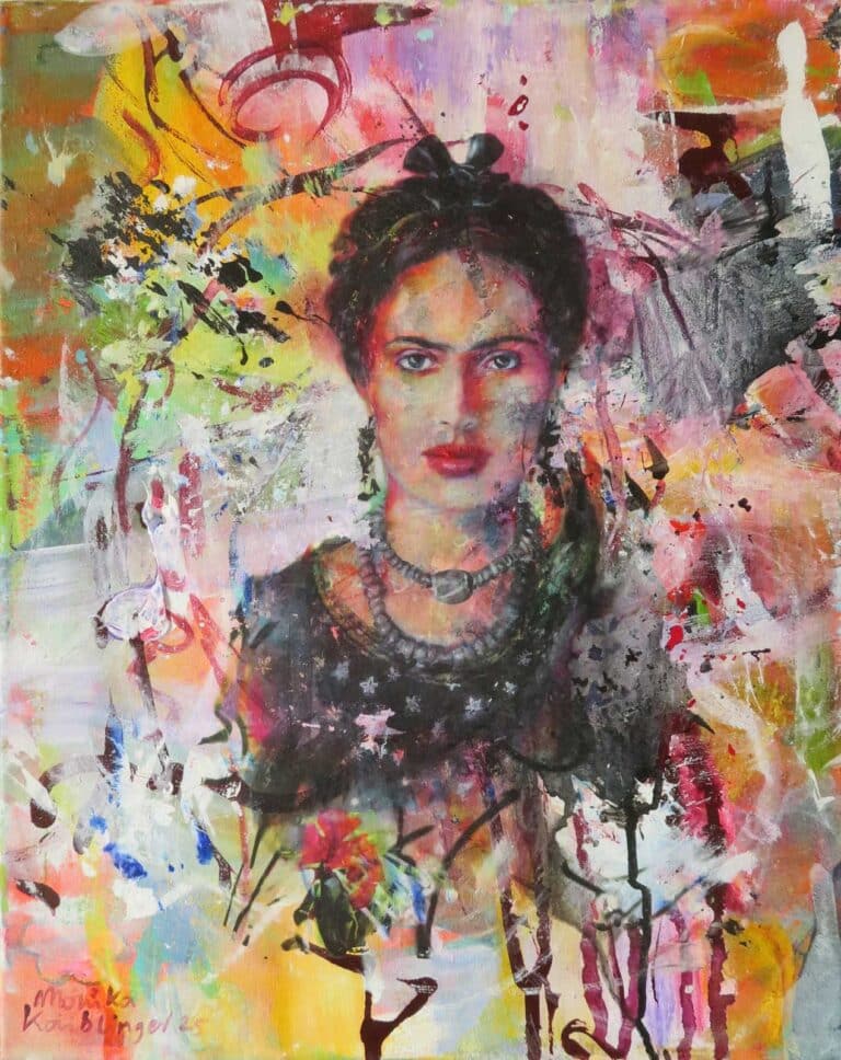Monika Kaiblinger Frida Acryl auf Leinwand 50 x 40 cm Unikat