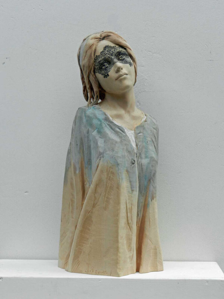 Leo Ferdinando Demetz Aschenputtel Lindenholz, Farbe Höhe ca. 60 cm Unikat