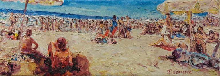 Klaus Dobrunz Copacabana 4 Öl/Leinwand 18 x 50 cm Unikat