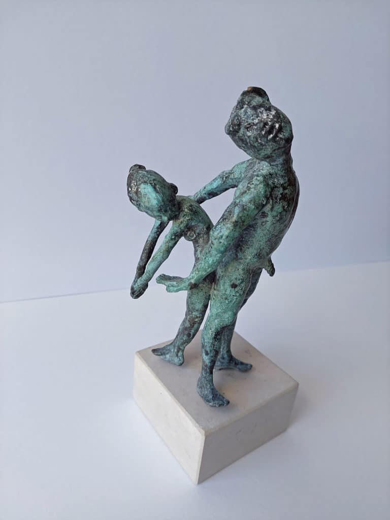Antonio de Andrés-Gayón Tanzendes Paar Bronze Höhe 20 cm
