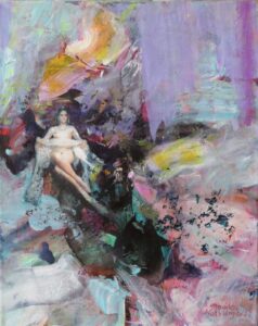 Monika Kaiblinger Aufgedeckt Acryl auf Leinwand 50 x 40 cm Unikat