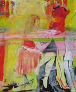 Monika Kaiblinger Betty und Tempest Acryl auf Leinwand 60 x 50 cm Unikat