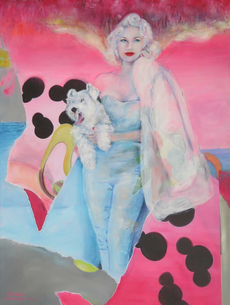 Monika Kaiblinger Fluffy Sunset Acryl auf Leinwand 160 x 120 cm