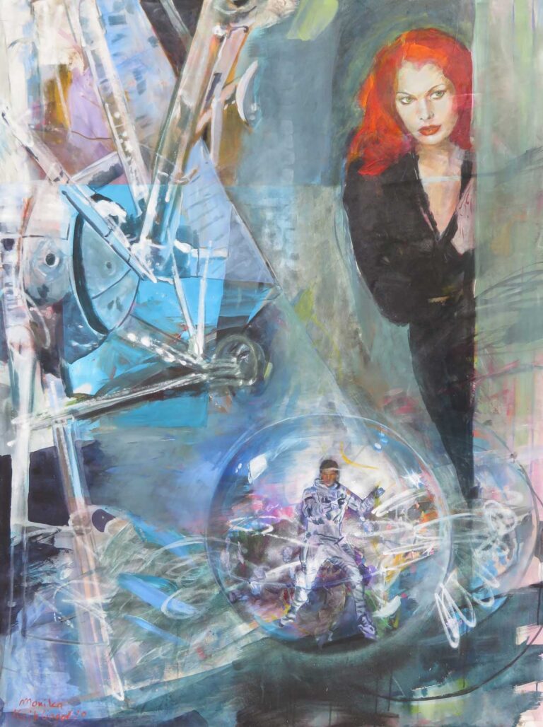 Monika Kaiblinger Holly Goodhead Acryl auf Leinwand 160 x 120 cm