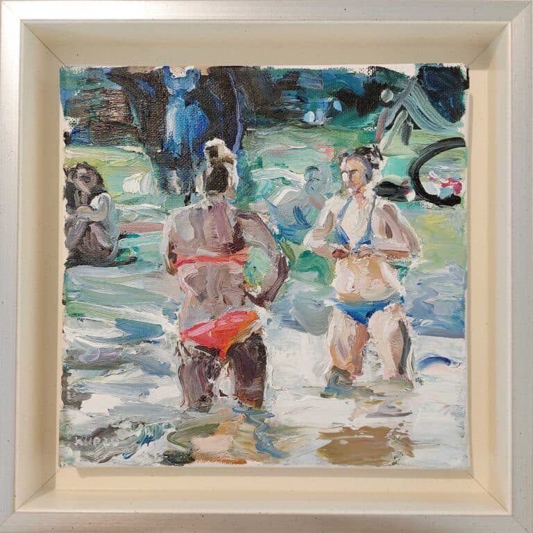 Markus Kurscheidt Eisbach 15.56 Öl/Leinwand 20 x 20 cm Unikat