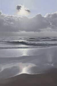 Malte von Schuckmann Nordsee im Gegenlicht, 2025 Öl auf Leinwand 60 x 40 cm Unikat