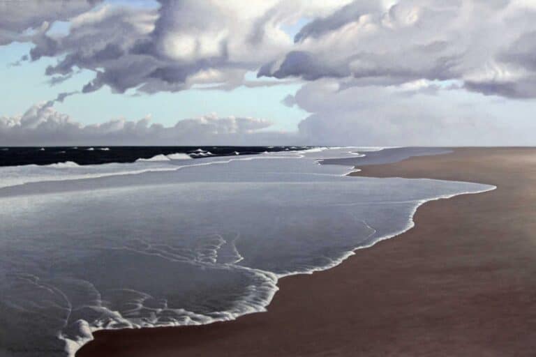 Malte von Schuckmann Flutsaum , 2025 Öl auf Leinwand 80 x 120 cm Unikat