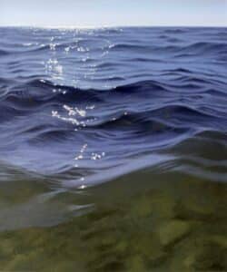 Malte von Schuckmann Meer im Gegenlicht, 2025 Öl auf Leinwand 60 x 50 cm Unikat