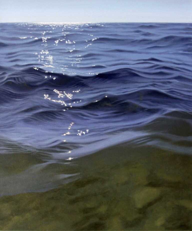 Malte von Schuckmann Meer im Gegenlicht, 2025 Öl auf Leinwand 60 x 50 cm Unikat