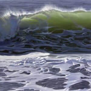 Malte von Schuckmann Welle, 2025 Öl auf Leinwand 40 x 40 cm Unikat