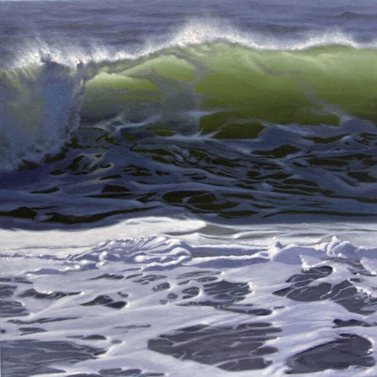 Malte von Schuckmann Welle, 2025 Öl auf Leinwand 40 x 40 cm Unikat