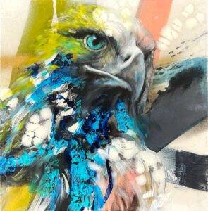 Ilona Griss-Schwärzler Absolute Power Mischtechnik/Leinwand 40 x 40 cm Unikat