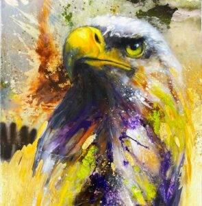 Ilona Griss-Schwärzler Absolute Power Mischtechnik/Leinwand 60 x 60 cm Unikat