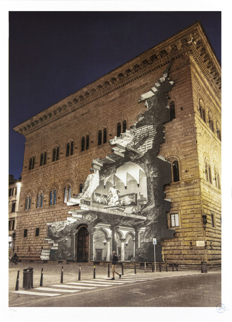 JR La Ferita, Palazzo Strozzi, Florenz, Italien, 2021 100 x 70 cm